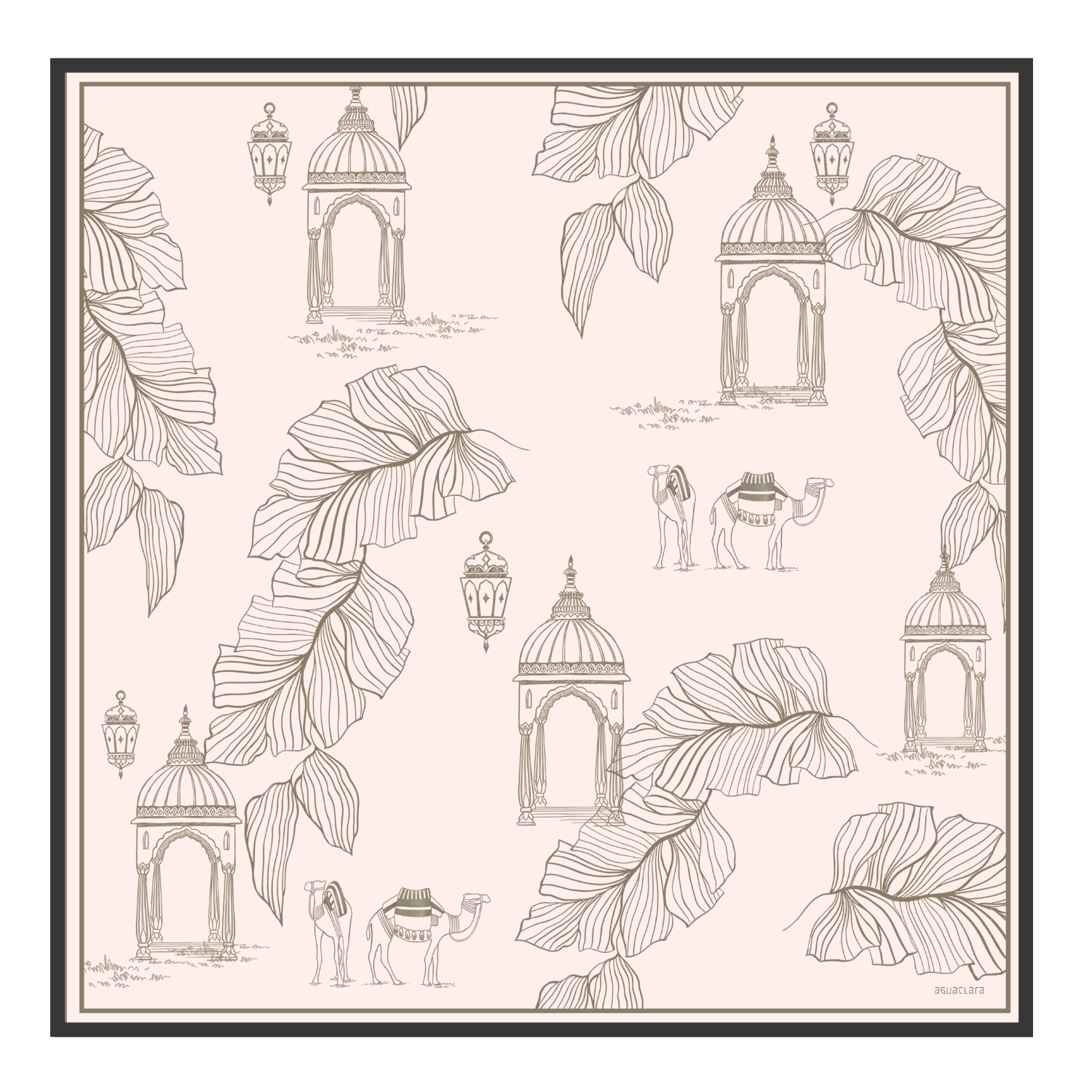 Scarf Camel Rose