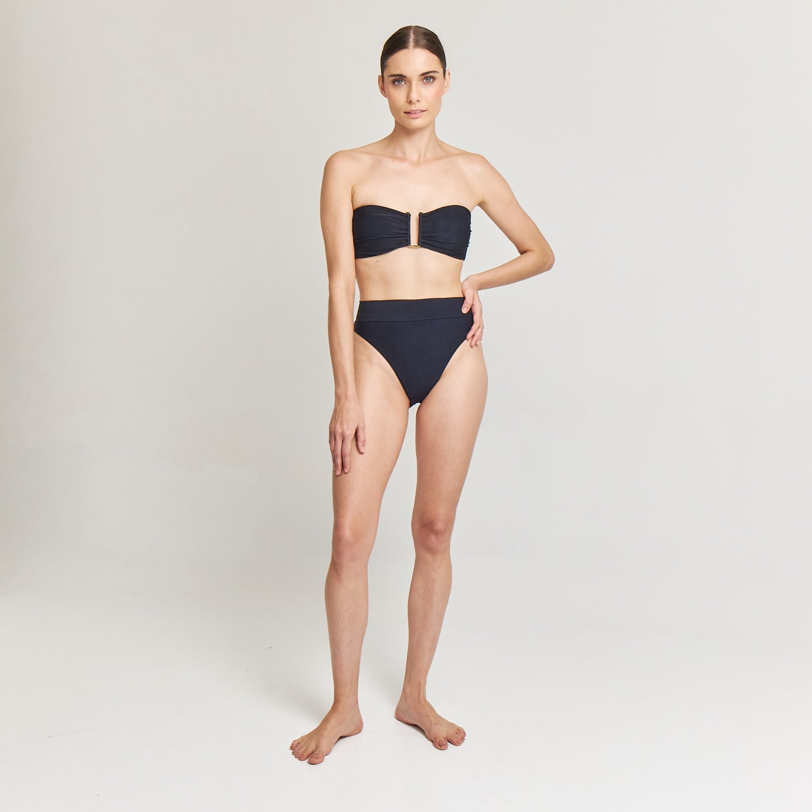 High Rise Bottom Black