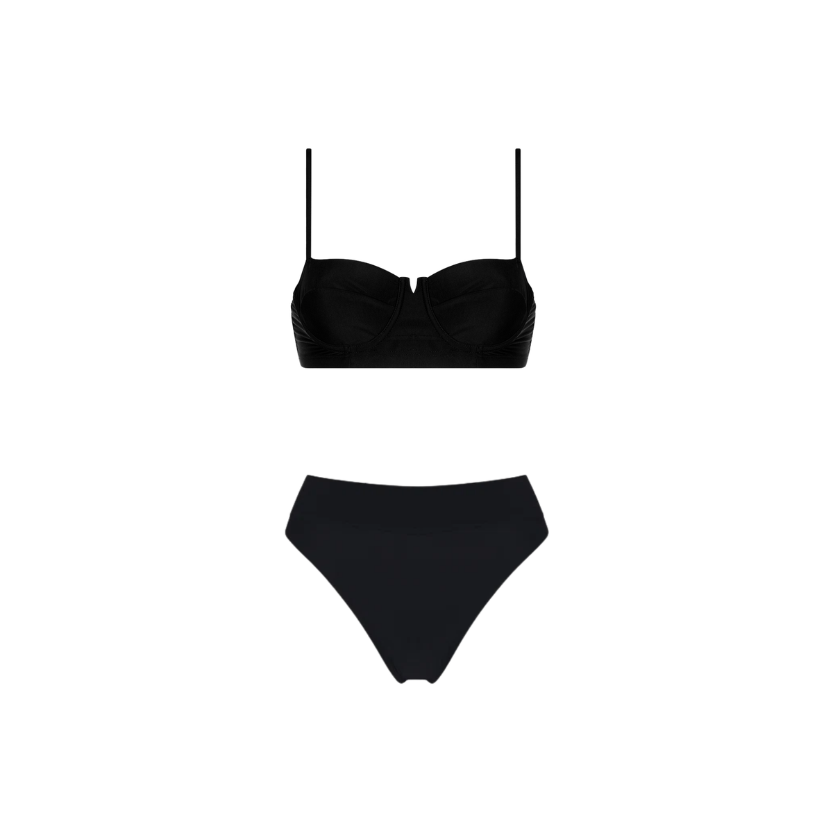 Short Bustier Top Black