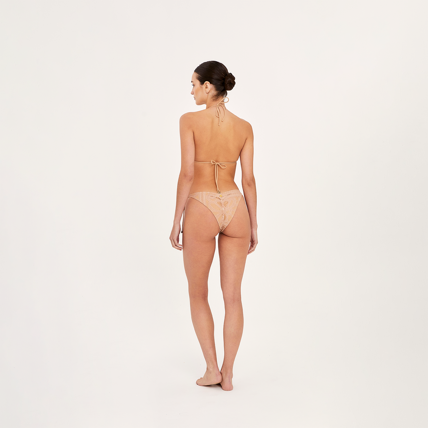 Side Tie Brazilian Bottom Evening Sand
