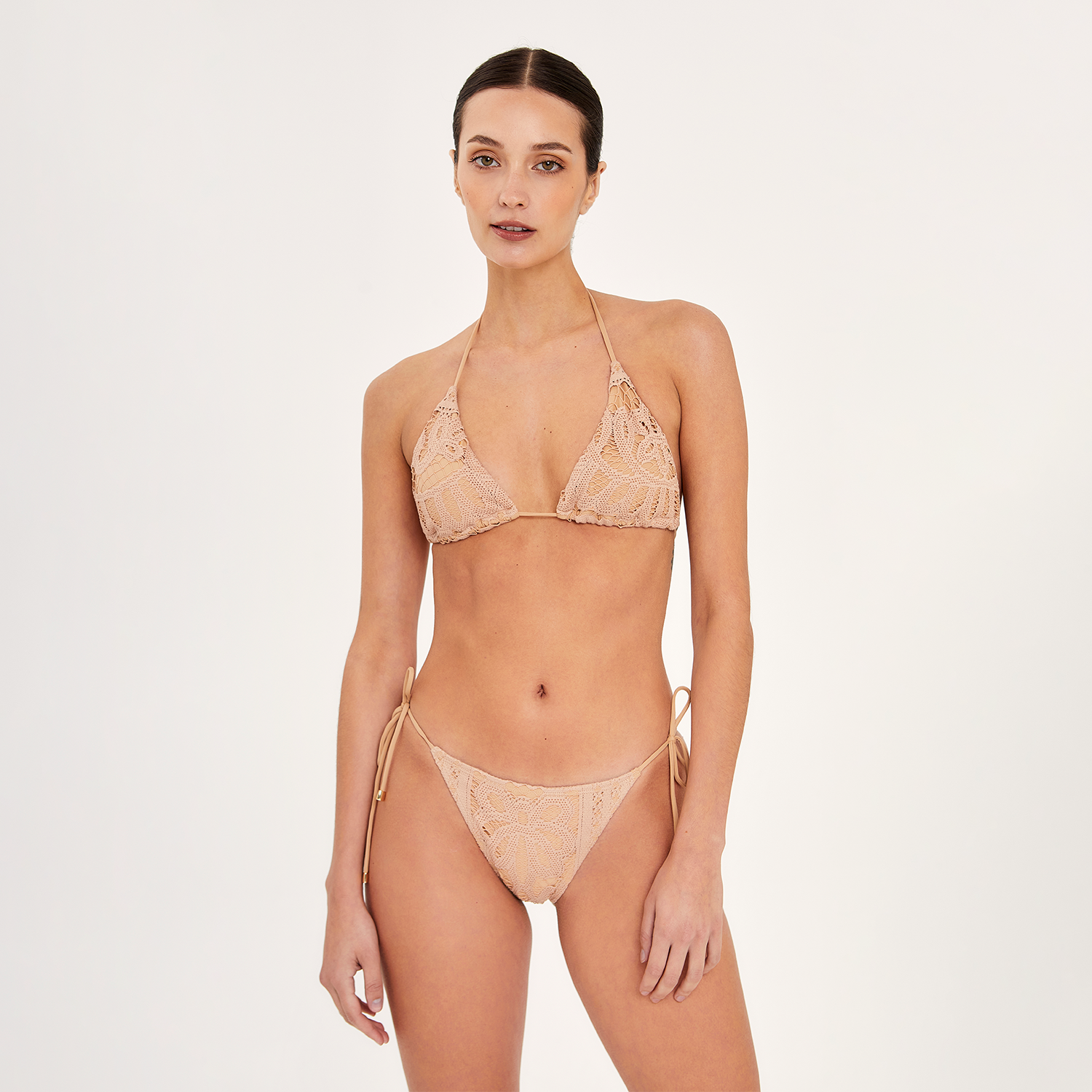Side Tie Brazilian Bottom Evening Sand
