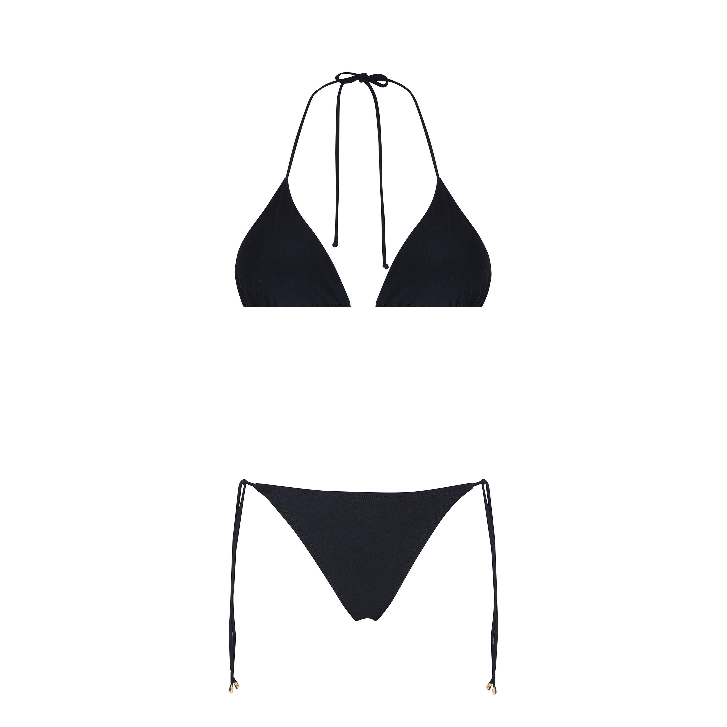 Side Tie Brazilian Bottom Black