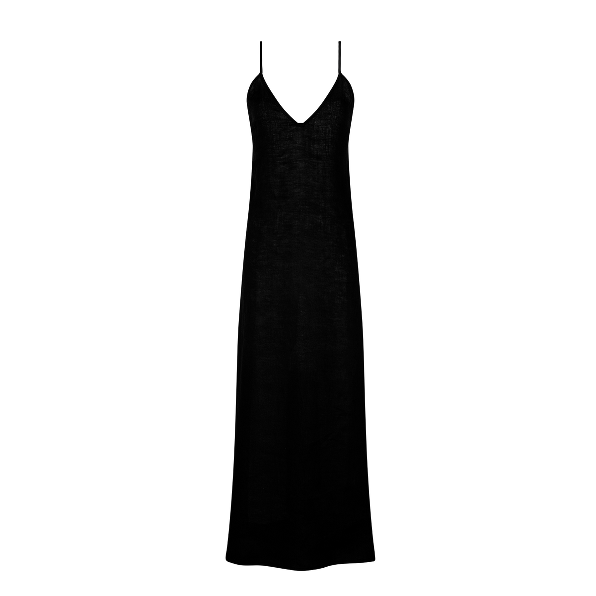 Midi Slip Dress Black