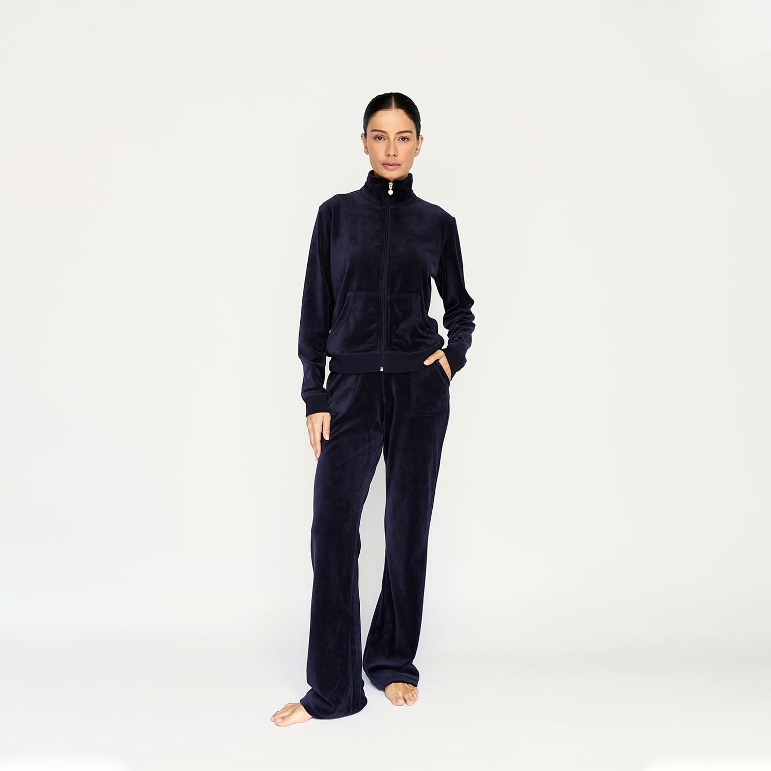 Buzo Velour Peacoat