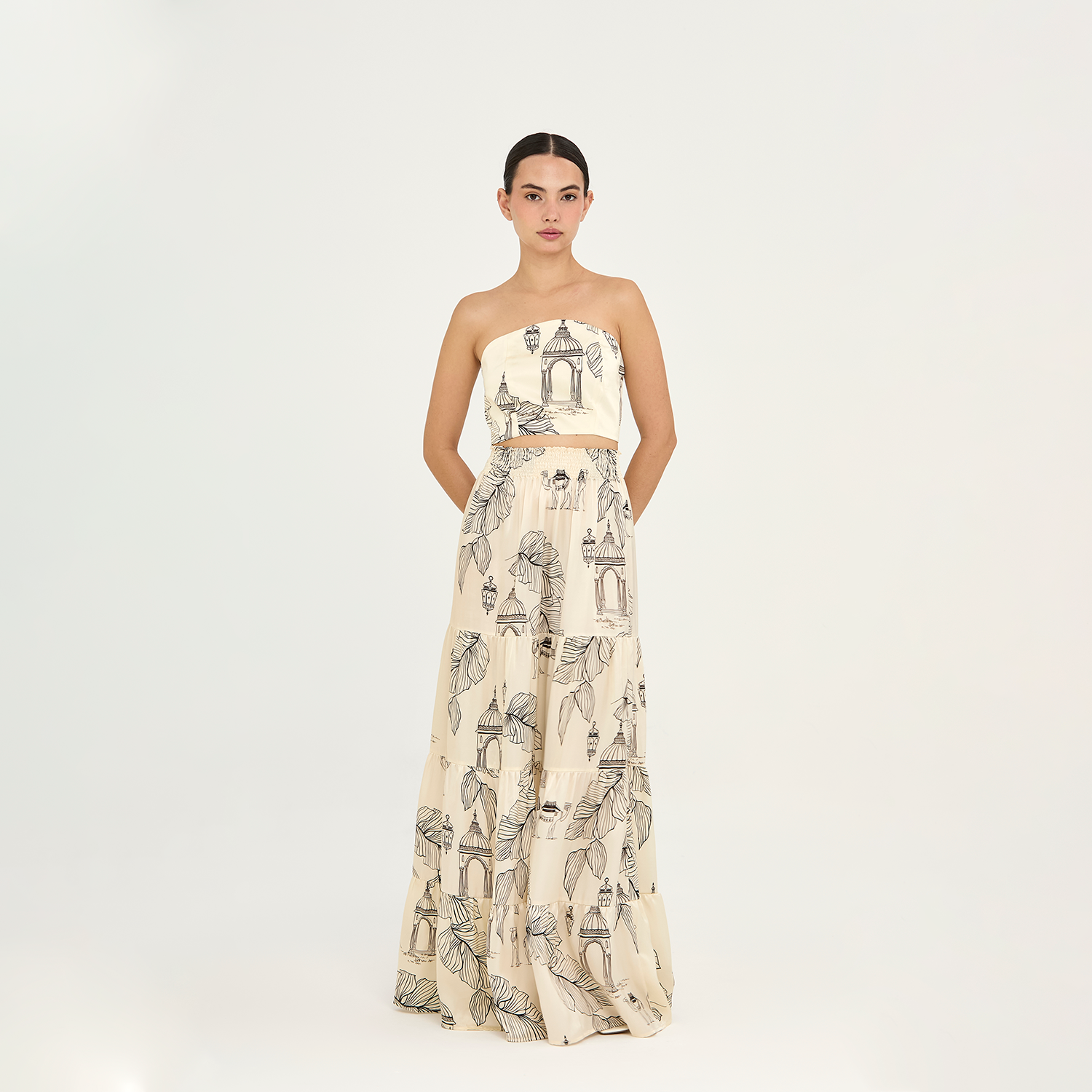 Maxi Skirt Camel Toile