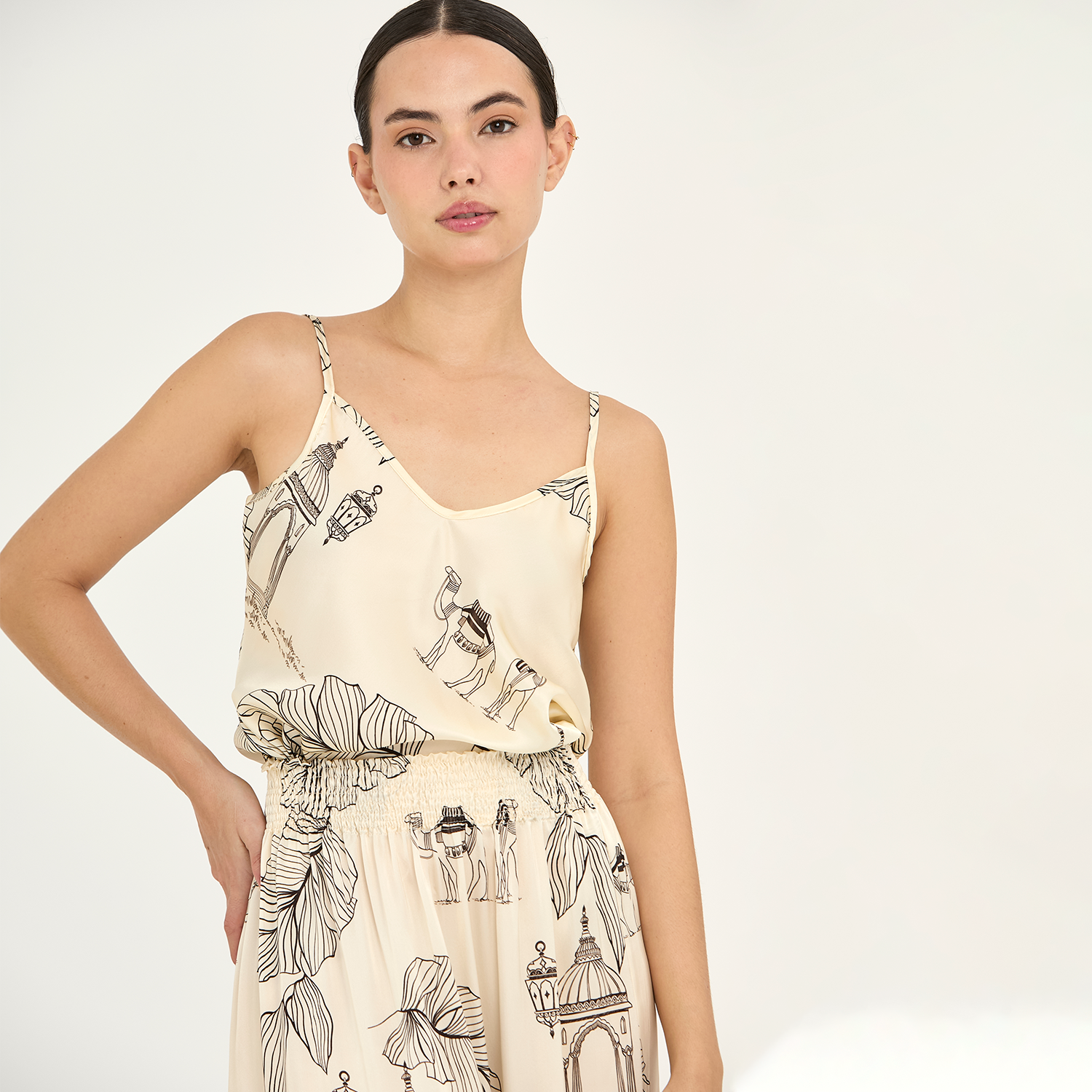 Camisole Camel Toile