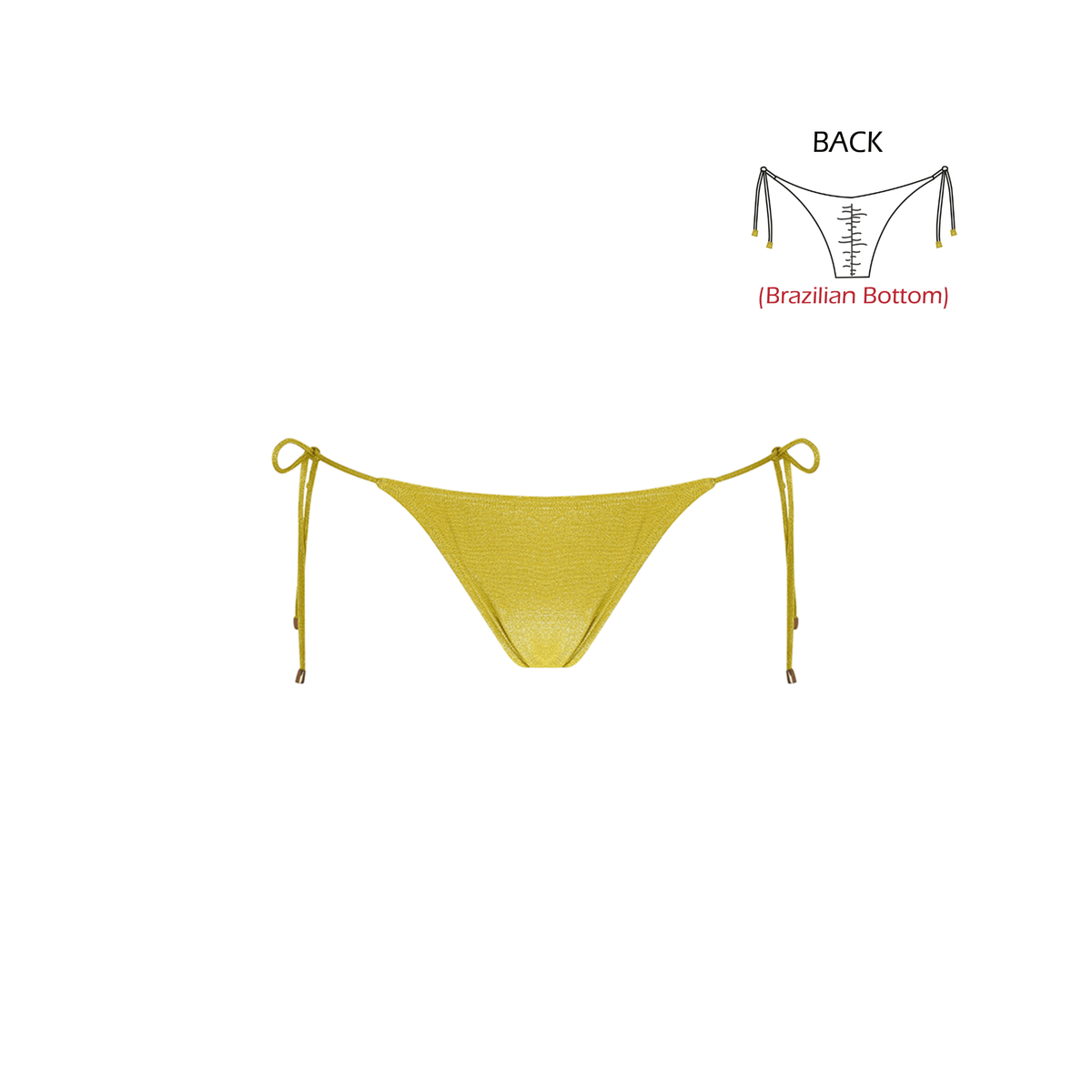 Side Tie Brazilian Bottom Lime