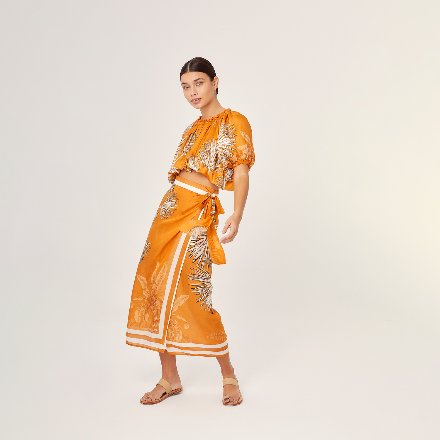 Wrap Skirt Villa Orange