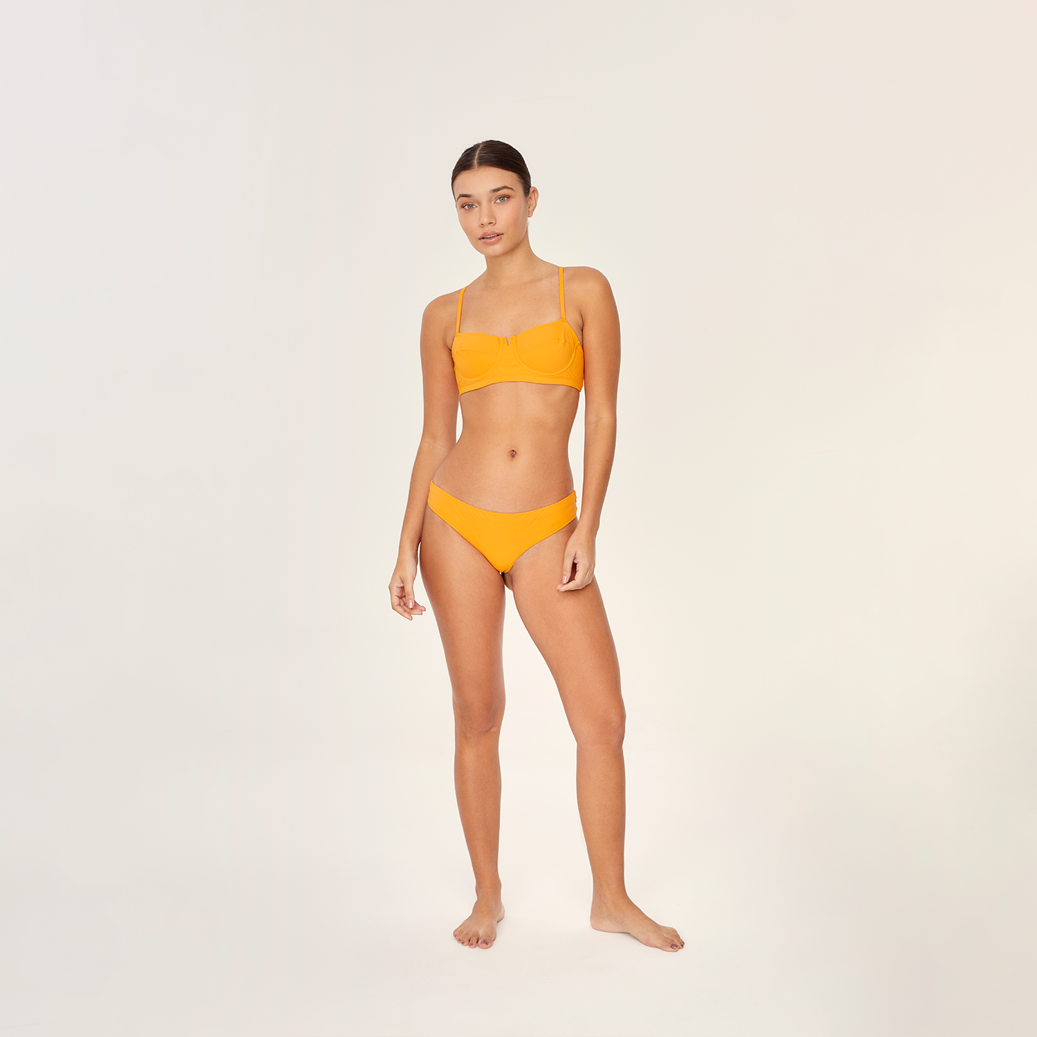 Short Bustier Top Papaya