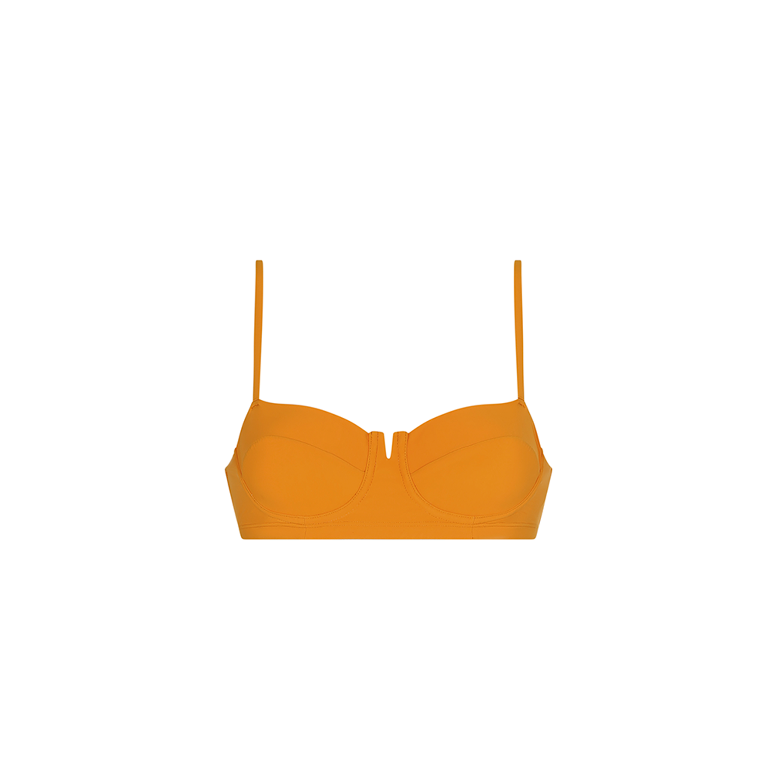 Short Bustier Top Papaya