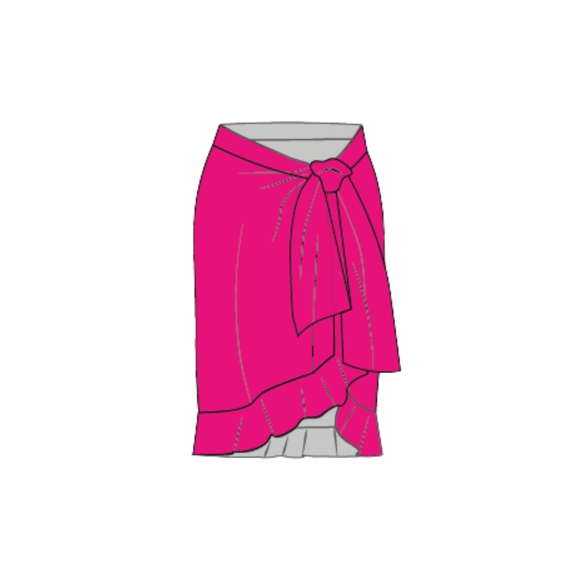 Pareo Skirt Girls Pink