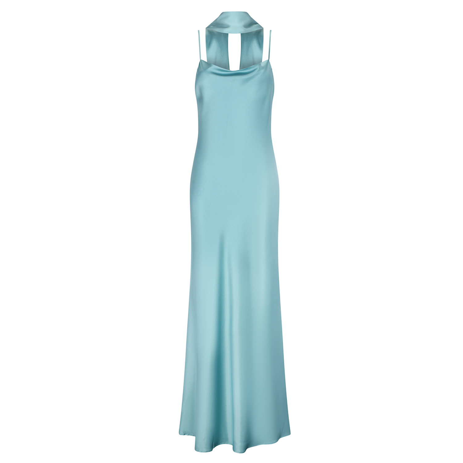 Slip Maxi Dress Turquoise