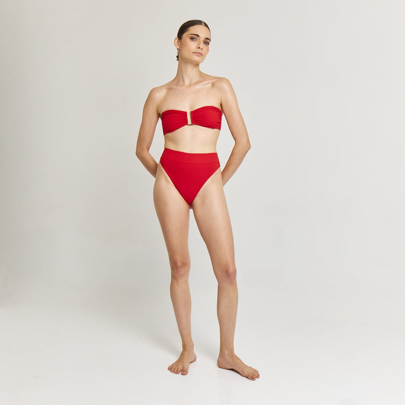 HIGH RISE BOTTOM CLASSIC RED 20