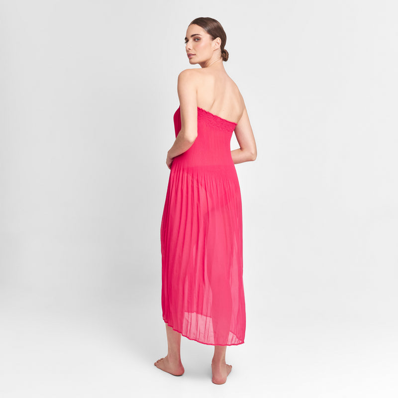 MAXI SKIRT 100% POLYESTER FUCHSIA 520