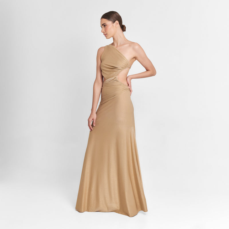 MAXI DRESS METALLIC PA DOREE 289