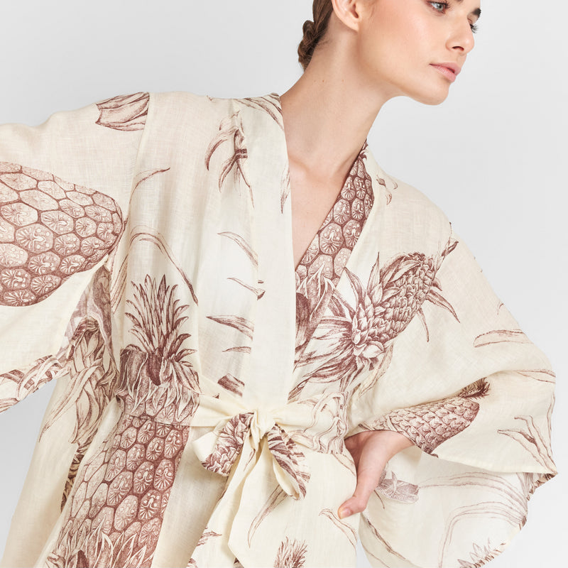 KIMONO 100% LINEN PIÑA 371