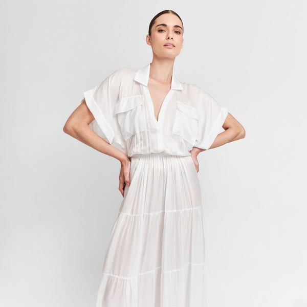 LONG DRESS SILK VISCOSE ANTIBES 245