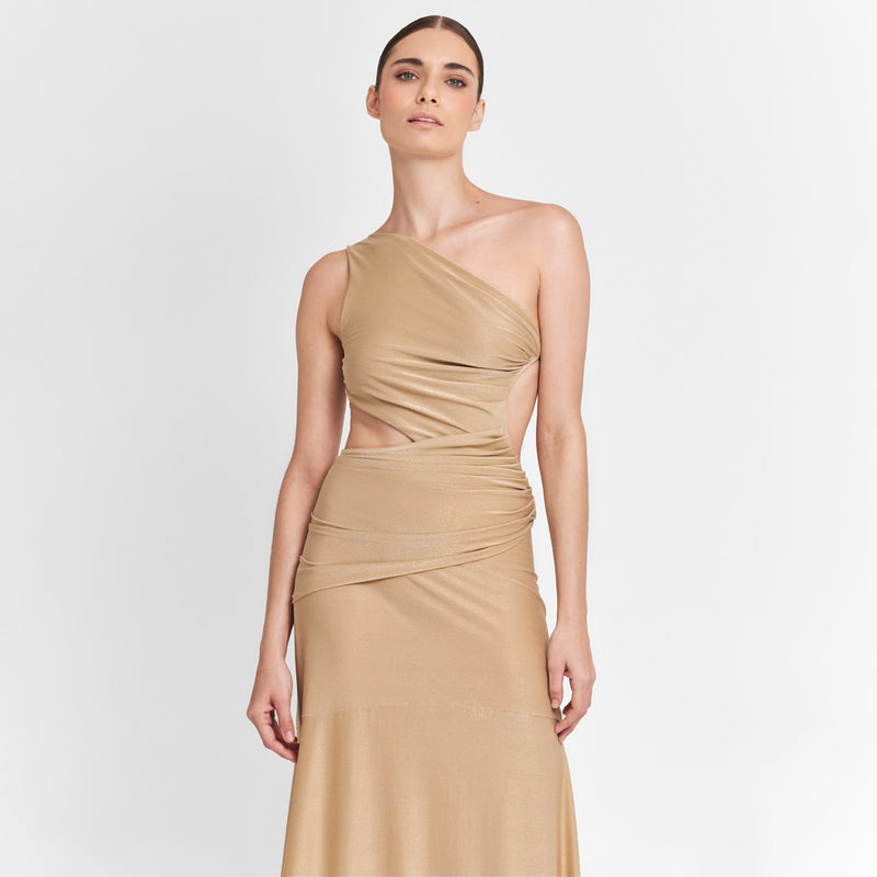 MAXI DRESS METALLIC PA DOREE 289