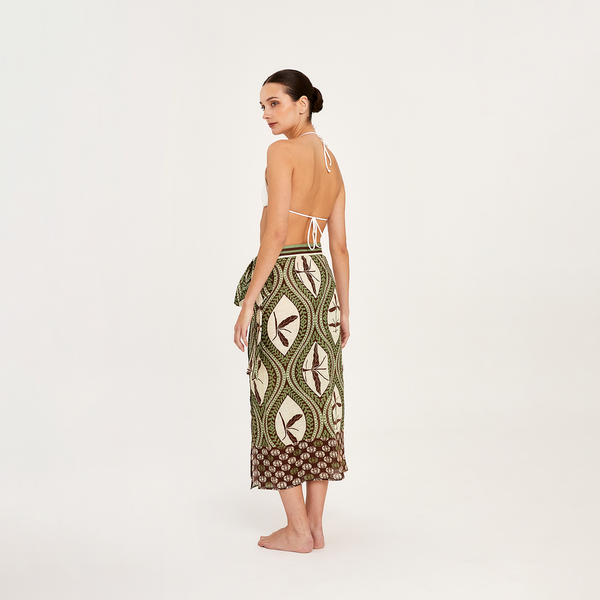 WRAP SKIRT 100% LINEN BEDOUINE 527