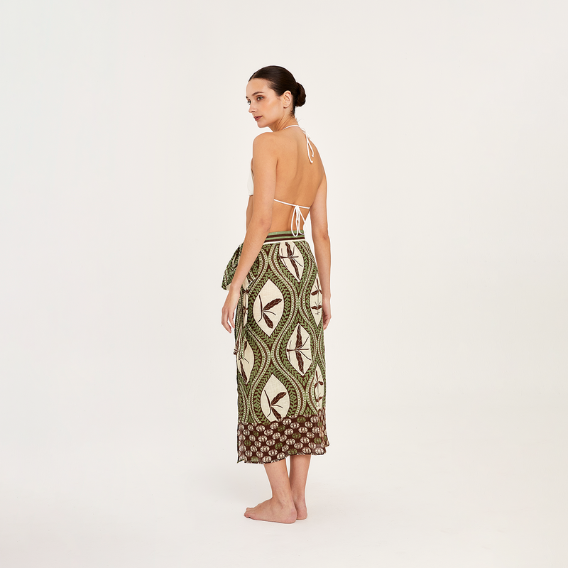 WRAP SKIRT 100% LINEN BEDOUINE 527