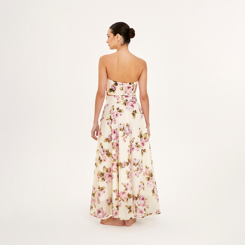 MAXI SKIRT  ROSE 528A