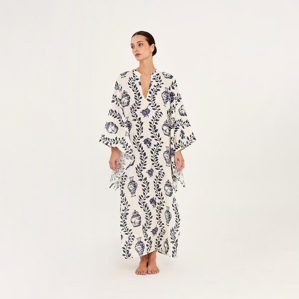 LONG KAFTAN 100% LINEN DYNASTIE 351