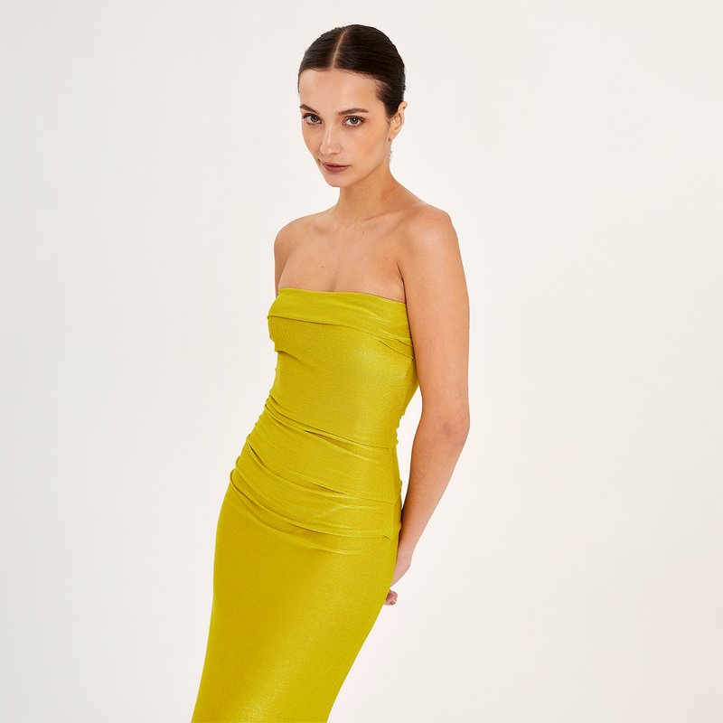 MIDI DRESS  LIME 292