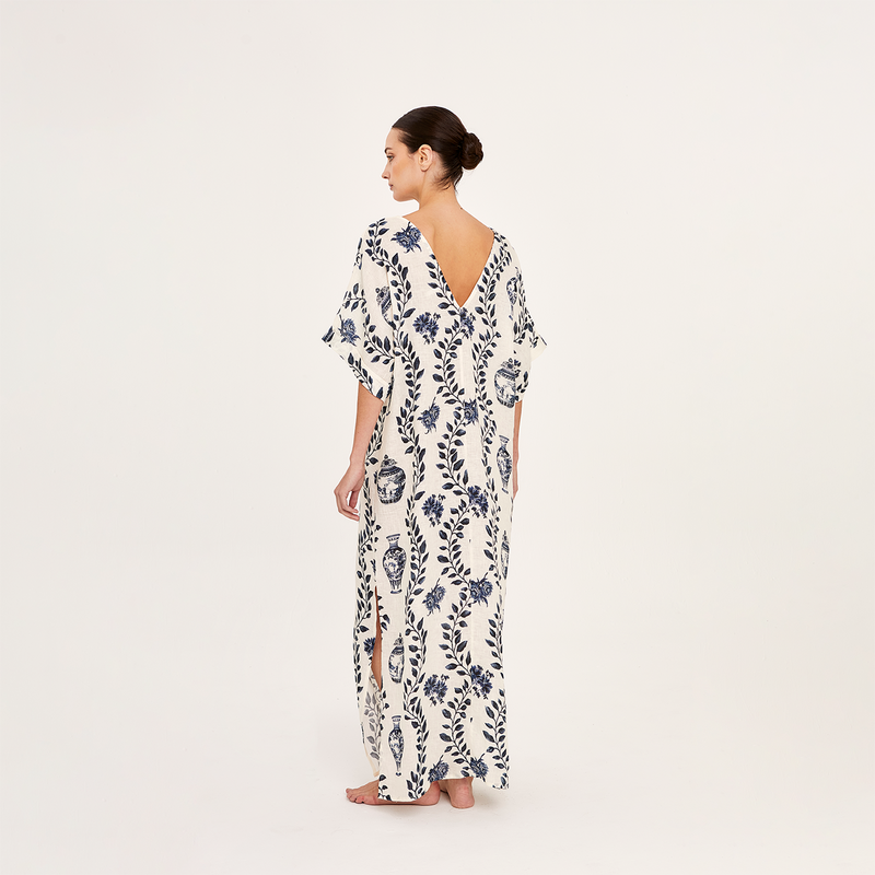 LONG TUNIC 100% LINEN DYNASTIE 390