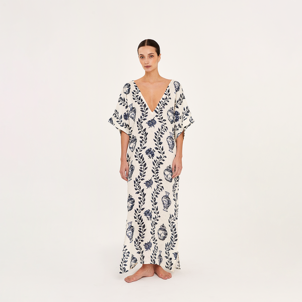 LONG TUNIC 100% LINEN DYNASTIE 390