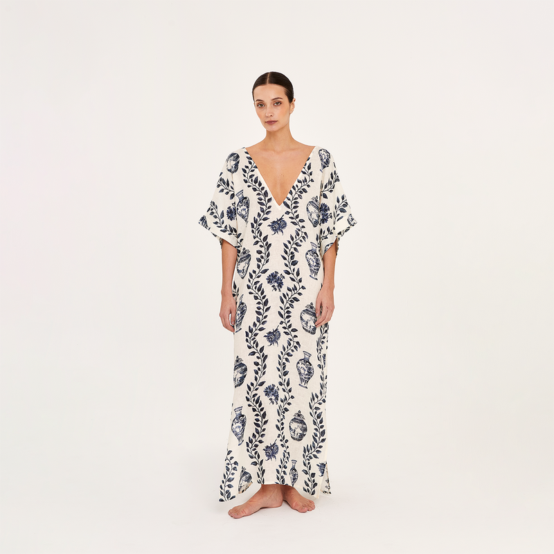 LONG TUNIC 100% LINEN DYNASTIE 390