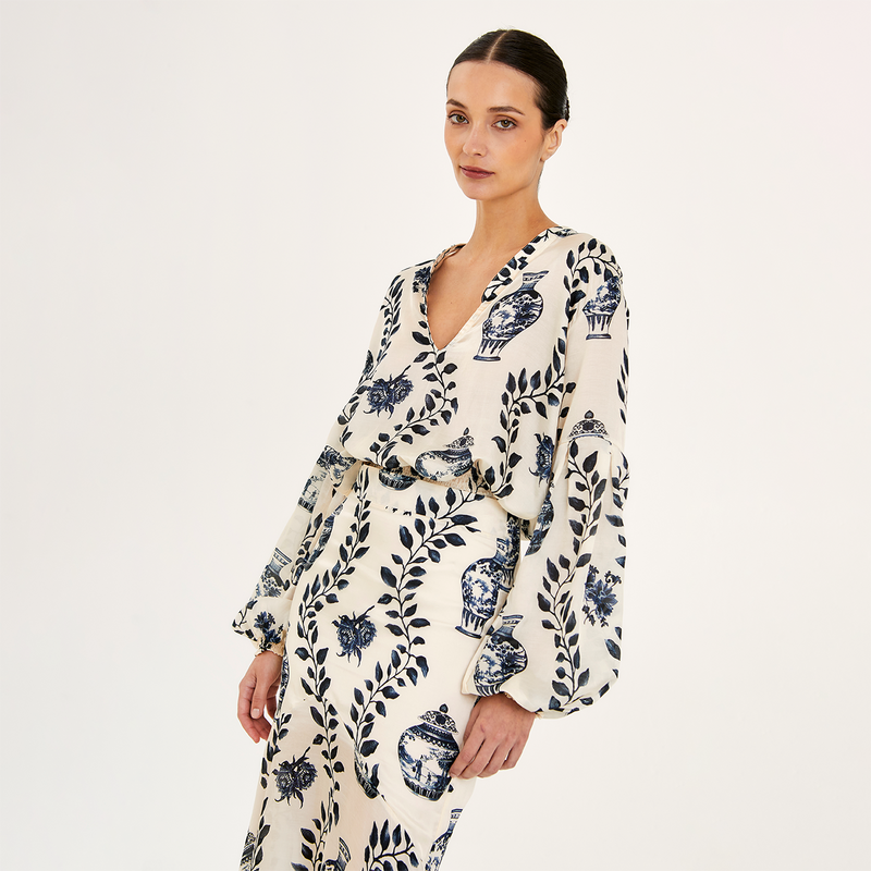 MERMAID SKIRT COTTON SILK DYNASTIE 523