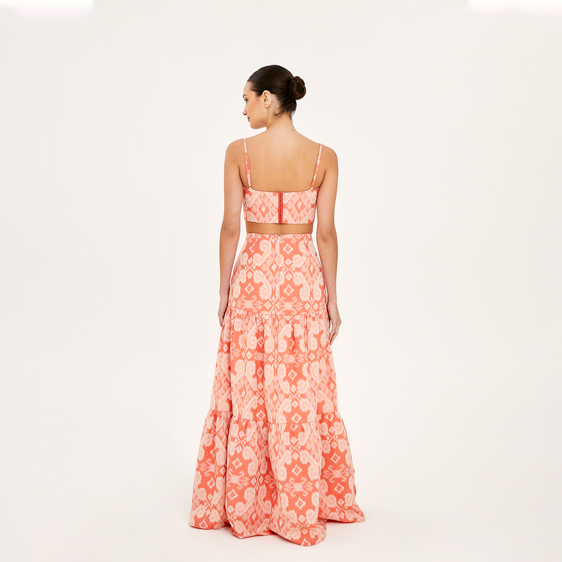 BUSTIER TOP 100% COTTON ORANGERS 438