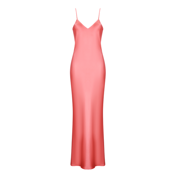 SLIP MAXI DRESS SILK ELASTANE BARBIE 256
