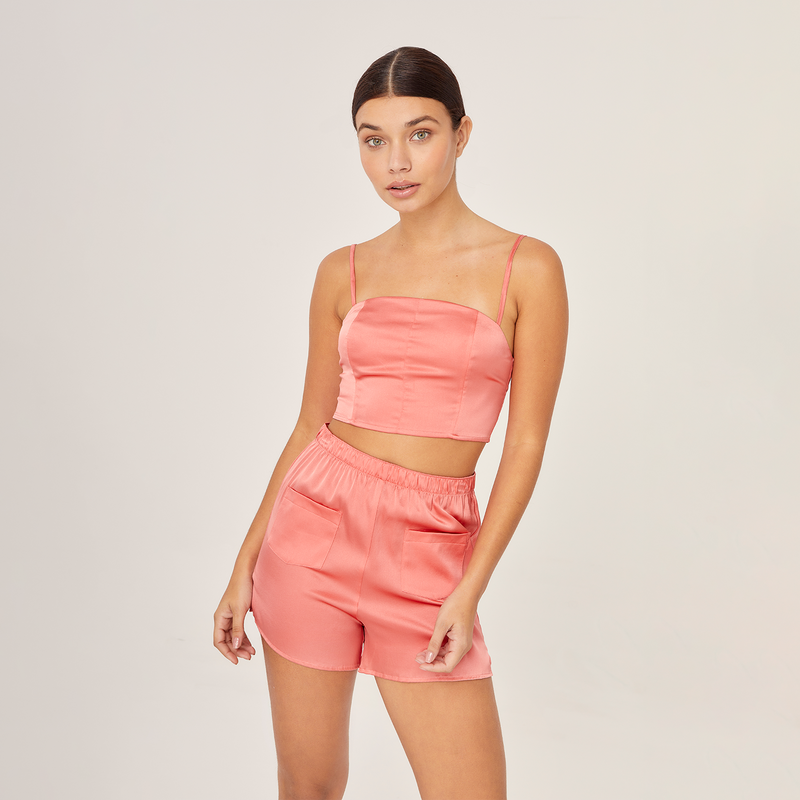 SHORT SILK ELASTANE BARBIE 454