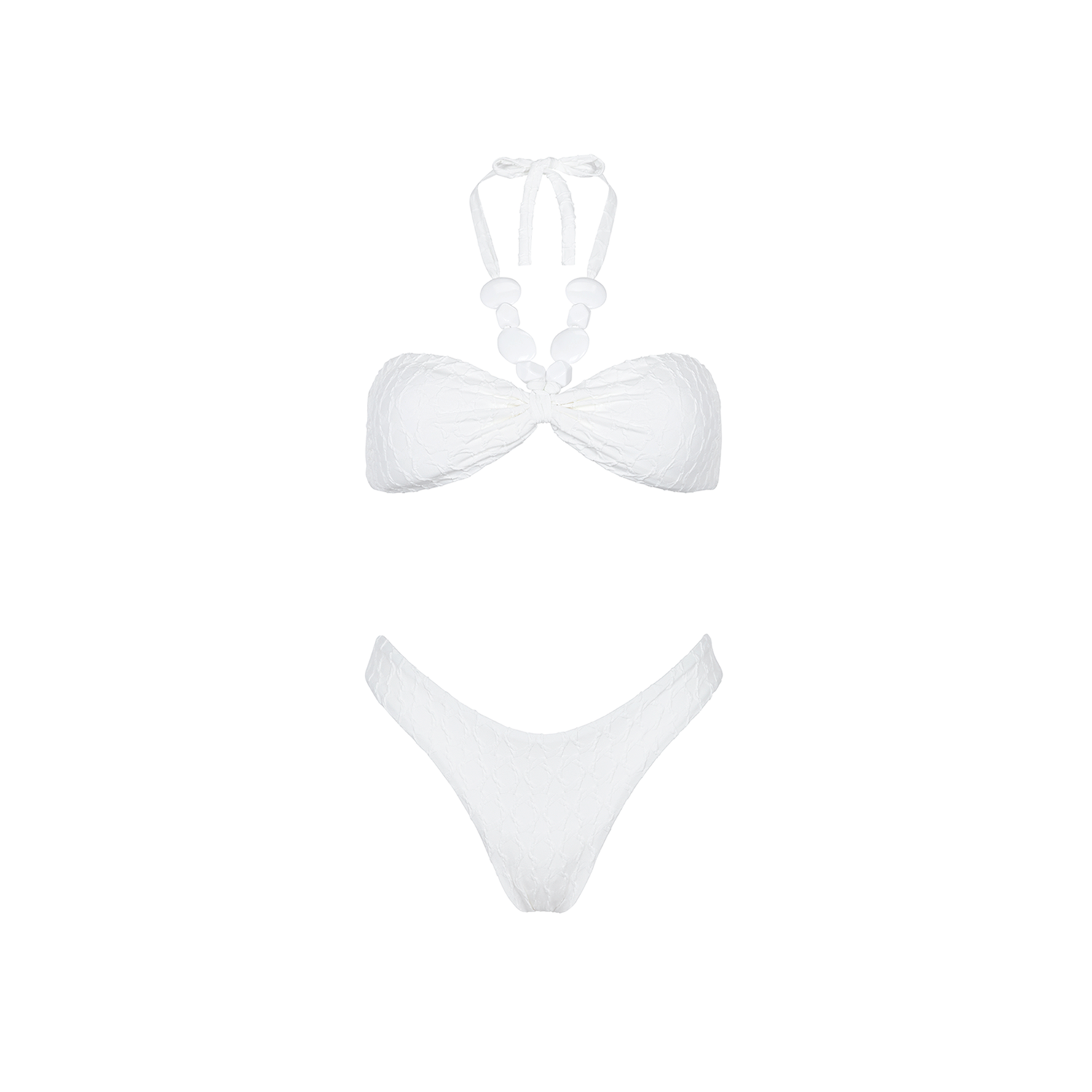 Halter Bandeau Top Paradis Blanc
