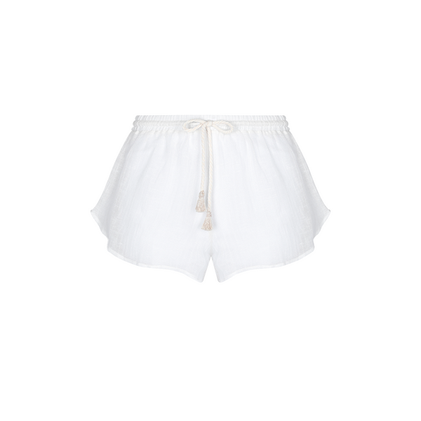 SHORT COTTON LINEN BLANC 452