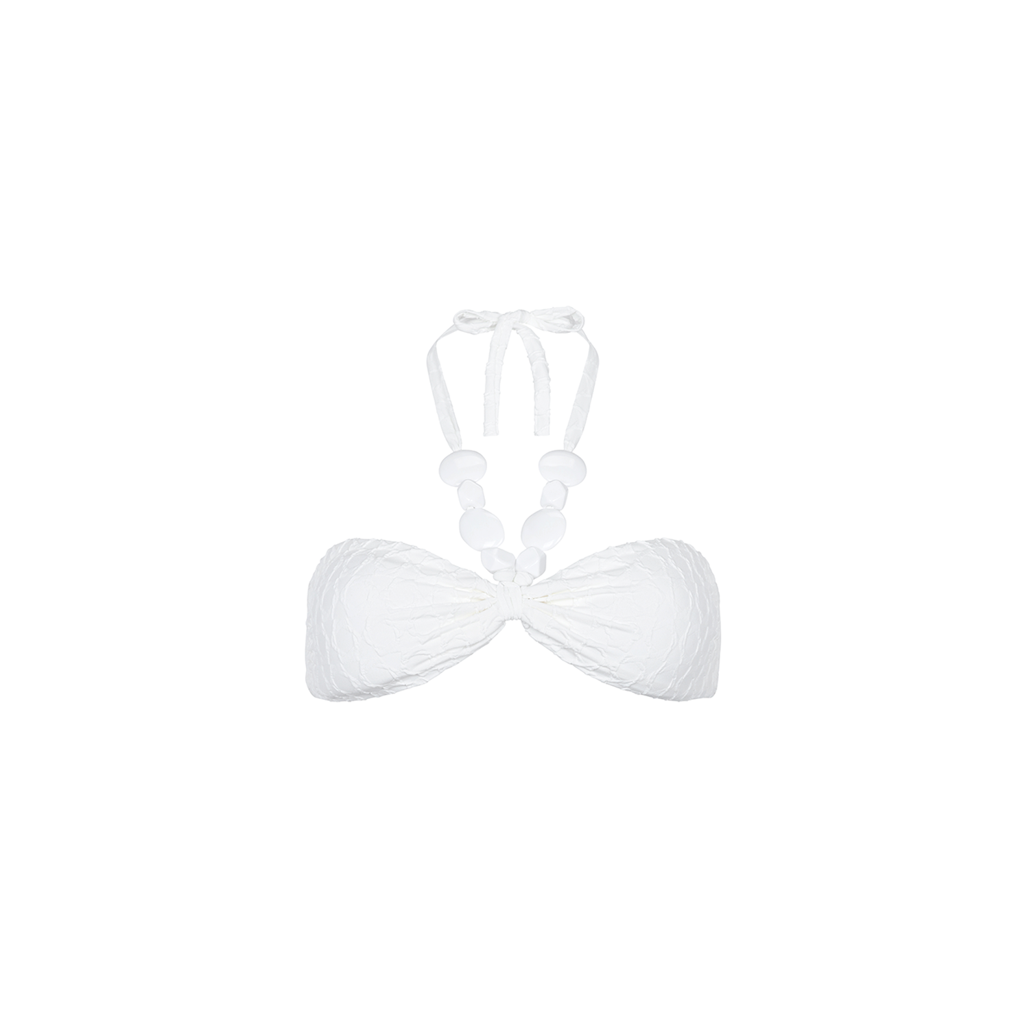 Halter Bandeau Top Paradis Blanc