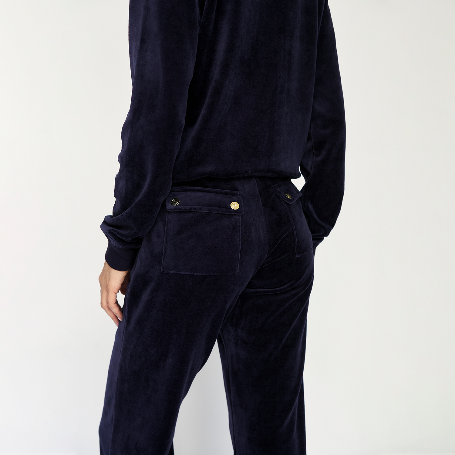 Buzo Velour Peacoat