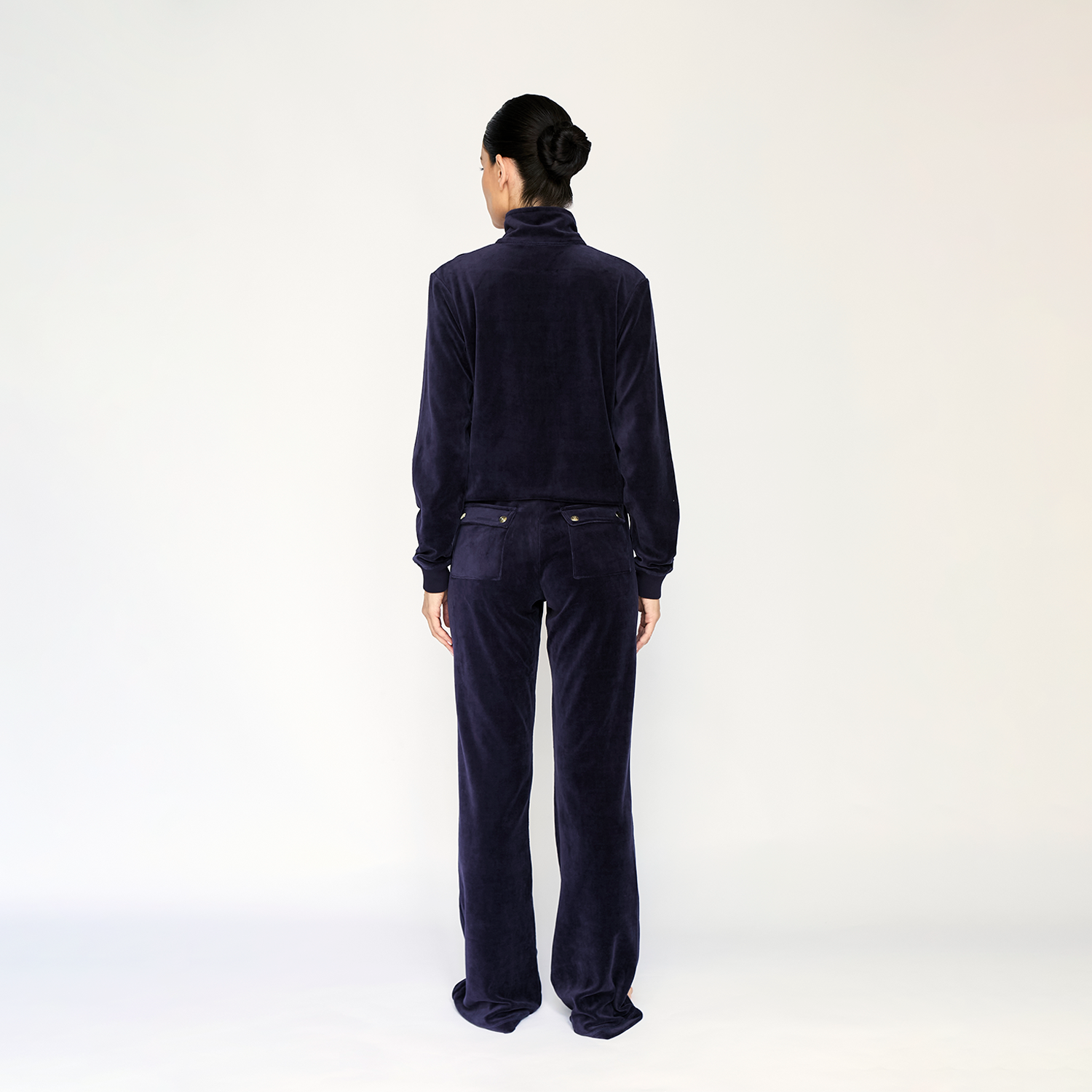 Buzo Velour Peacoat