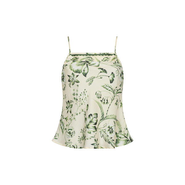 CAMISOLE COTTON SILK GREEN COURT 404