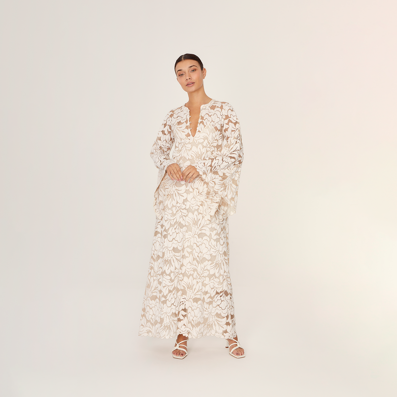 LONG TUNIC COTTON PA CREME 385