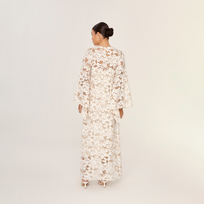 LONG TUNIC COTTON PA CREME 385
