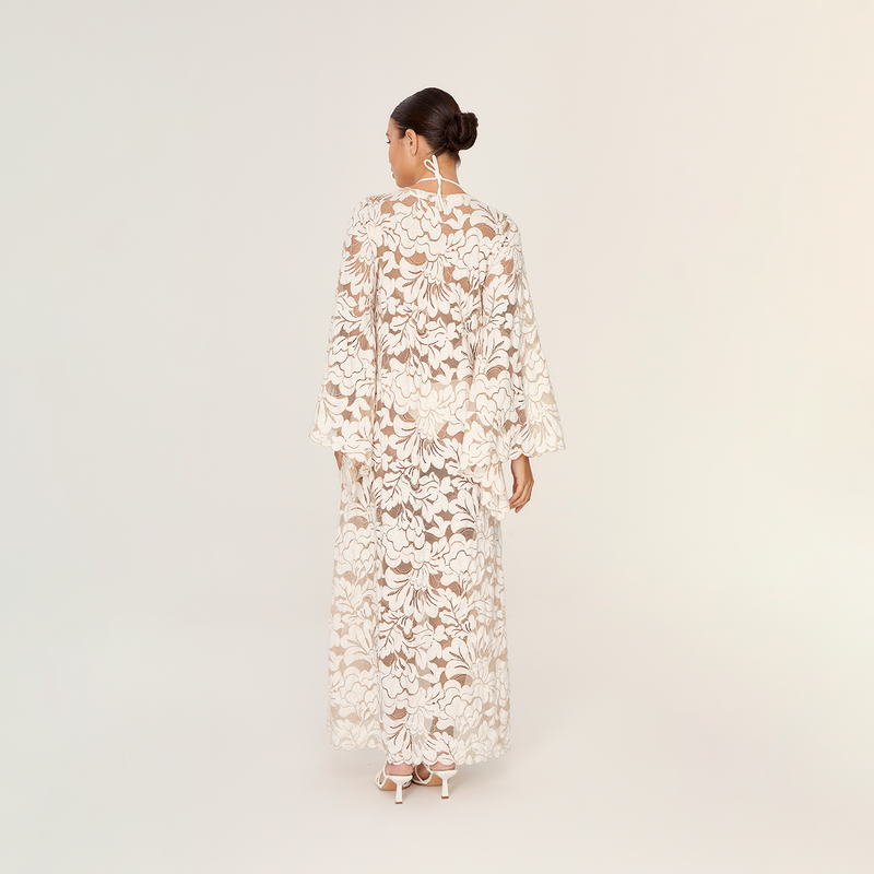 LONG TUNIC COTTON PA CREME 385