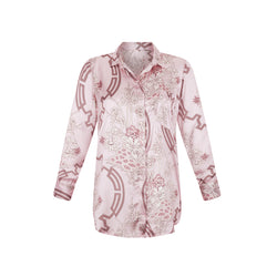 SHIRT 100% POLYESTER FLEURS DE CHINE 444