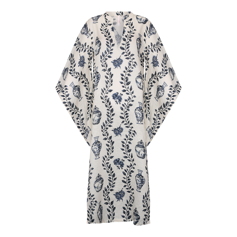 LONG KAFTAN 100% LINEN DYNASTIE 351