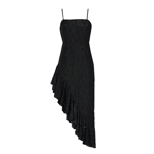 MIDI DRESS COTTON SILK EBANO 232