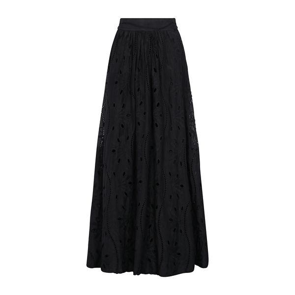 MAXI SKIRT COTTON SILK EBANO 528