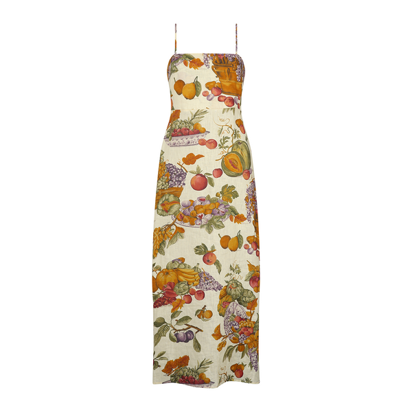SLIP DRESS 100% LINEN FRUTTA 294