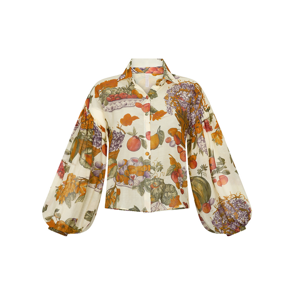 SHIRT COTTON SILK CHIFFON FRUTTA 448