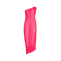 ONE SHOULDER MAXI TUNIC FUCHSIA 396